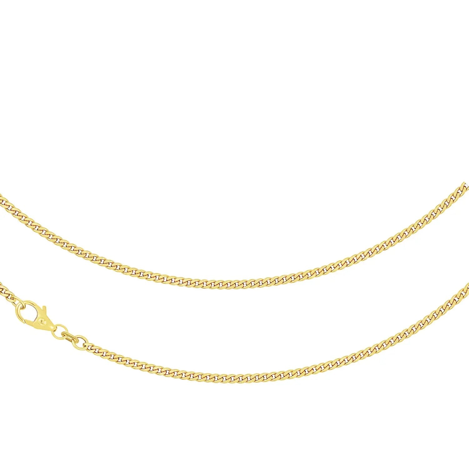 JB Collier Panzerkette 2,4 mm 750 Gelbgold 36 - 60 cm