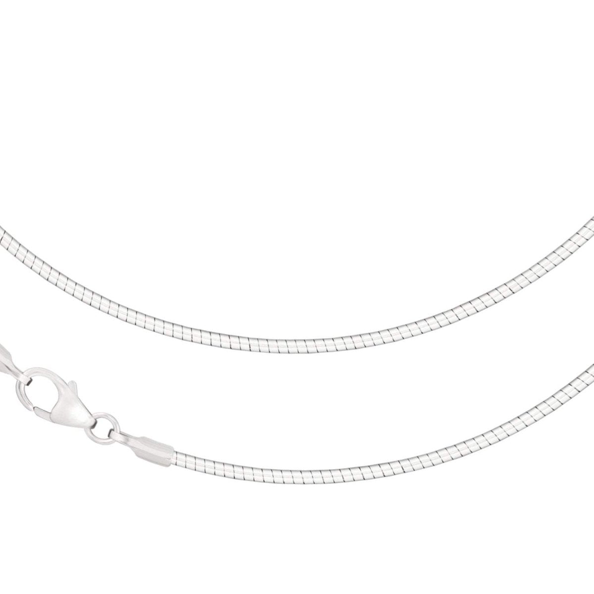 JB Collier Silberkette Tondakette 1,5 mm 925 Silber Damen Herren