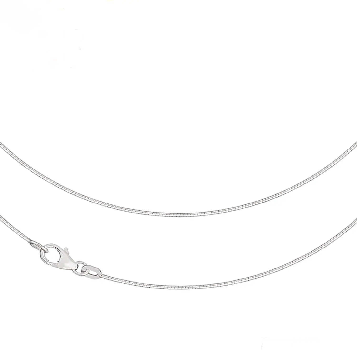 JB Collier Tondakette 0,8 mm 750 Weißgold 36 - 60 cm