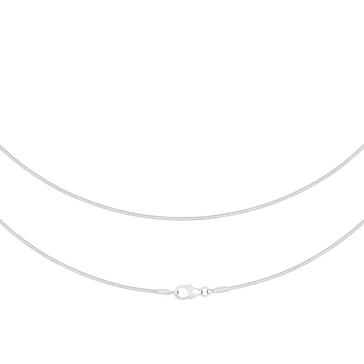 JB Collier Tondakette 1,0 mm 585 Weißgold Elegante Kette