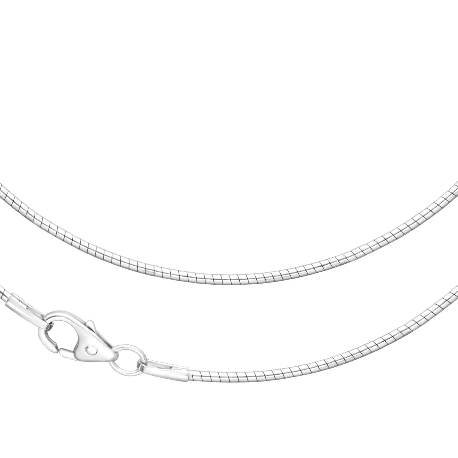 JB Collier Tondakette 1,2 mm 750 Weißgold 36 - 60 cm