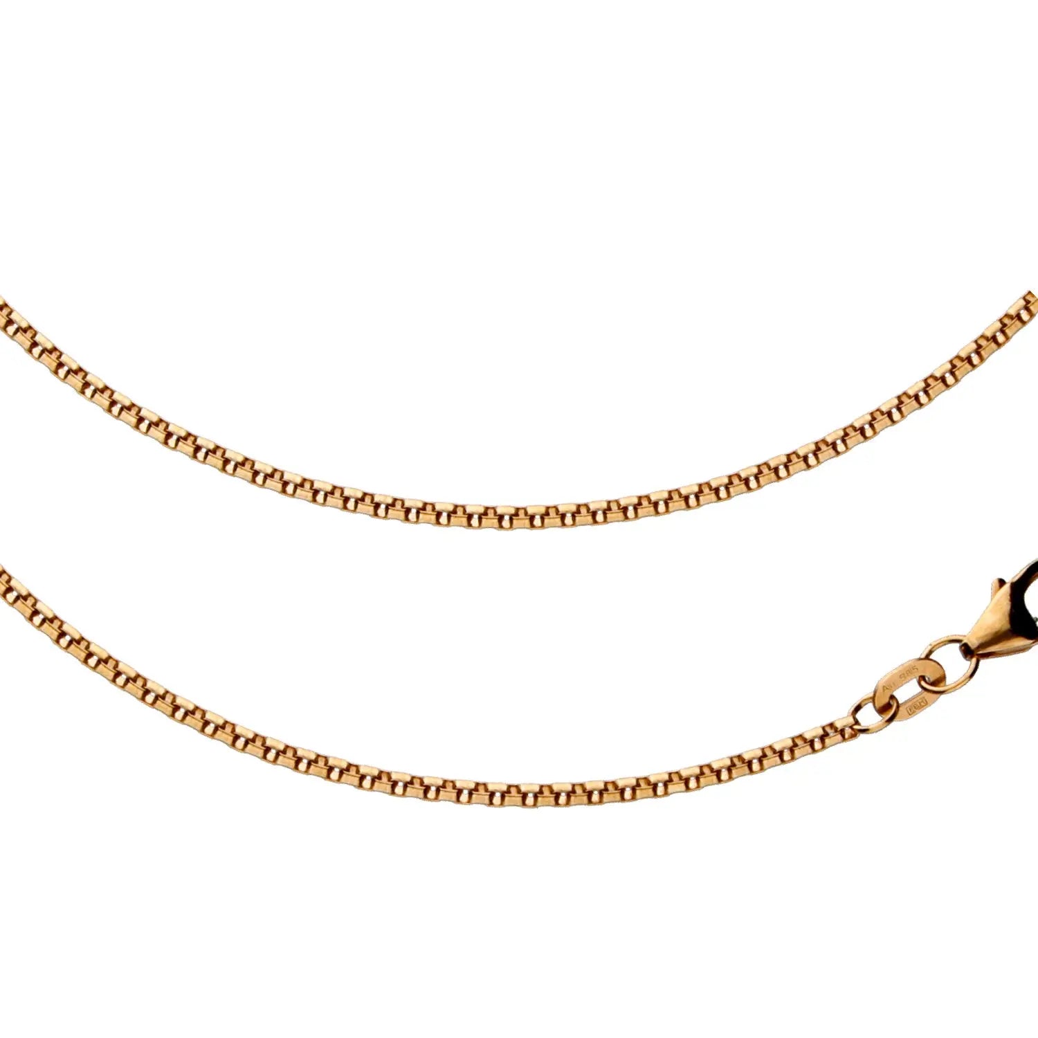 JB Collier Veneziakette 1,5 mm Rotgold 585 - 14 Kt 45 - 60 cm