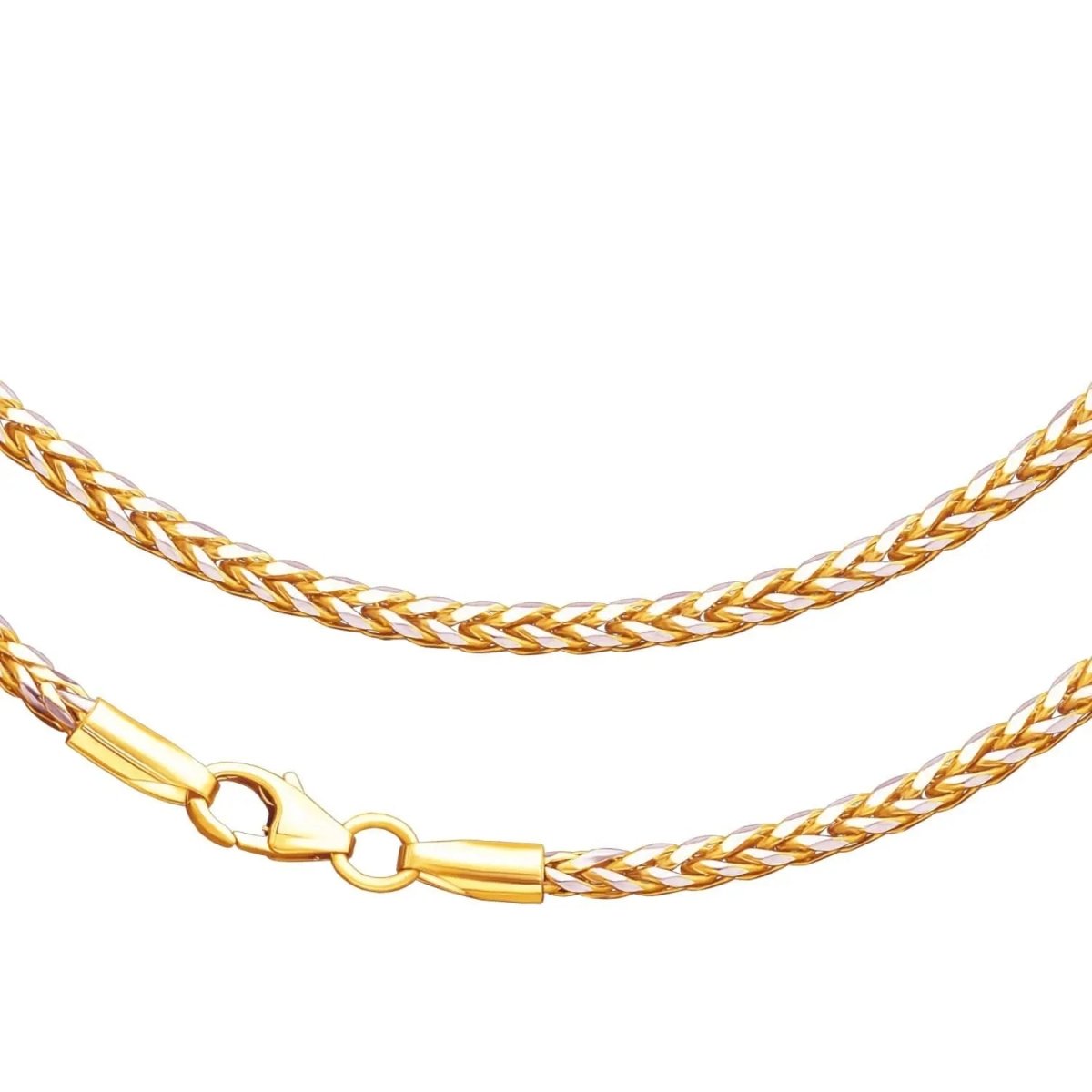 JB Collier Zopfkette 375 Gelbgold 9 Kt 2,7 mm 45 cm