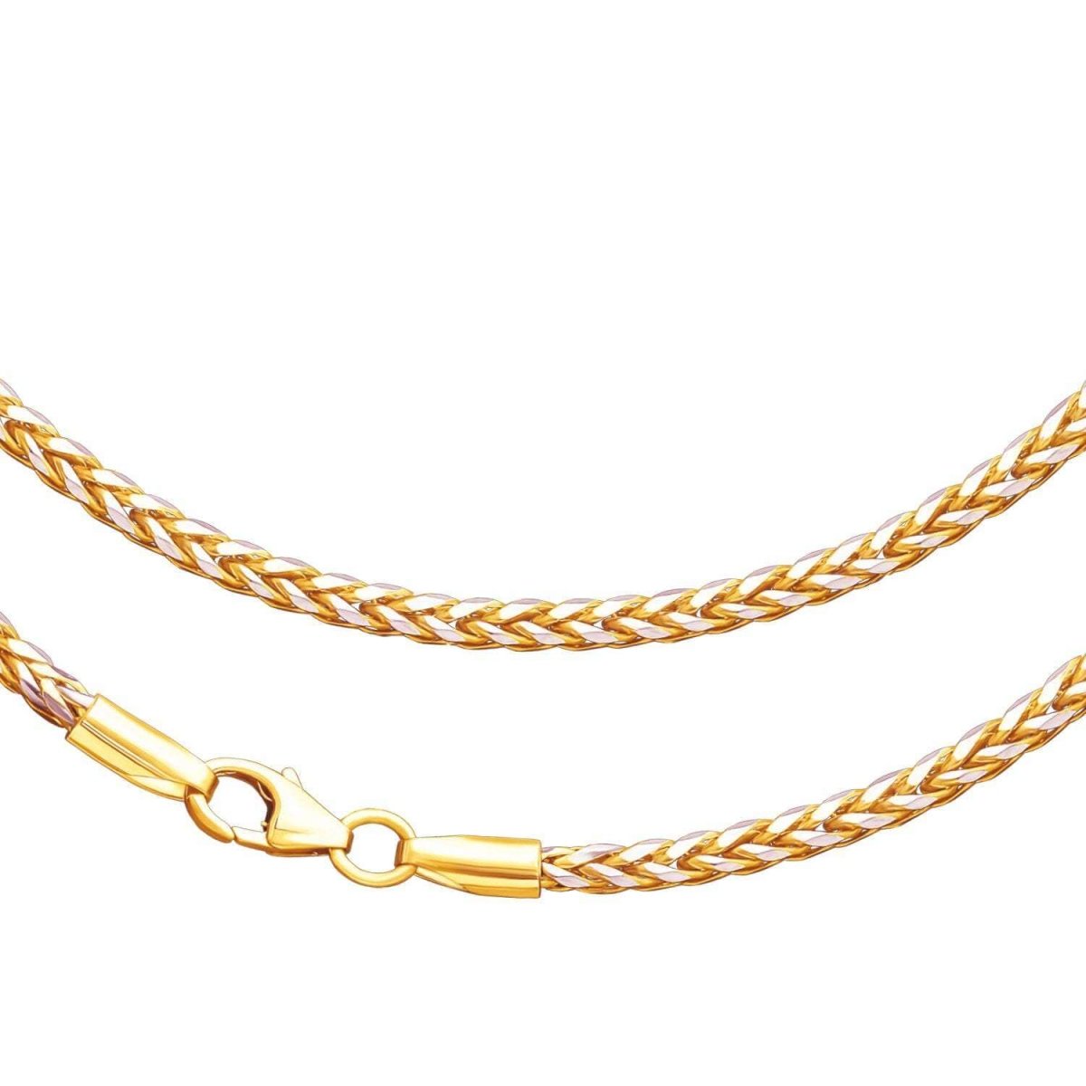 JB Collier Zopfkette 375 Gelbgold 9 Kt 2,7 mm elegant und zeitlos