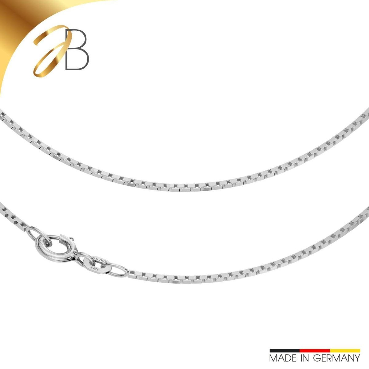 JB Damen Collier Venezia 1,2 mm Weißgold 585 14 Kt Schmuck