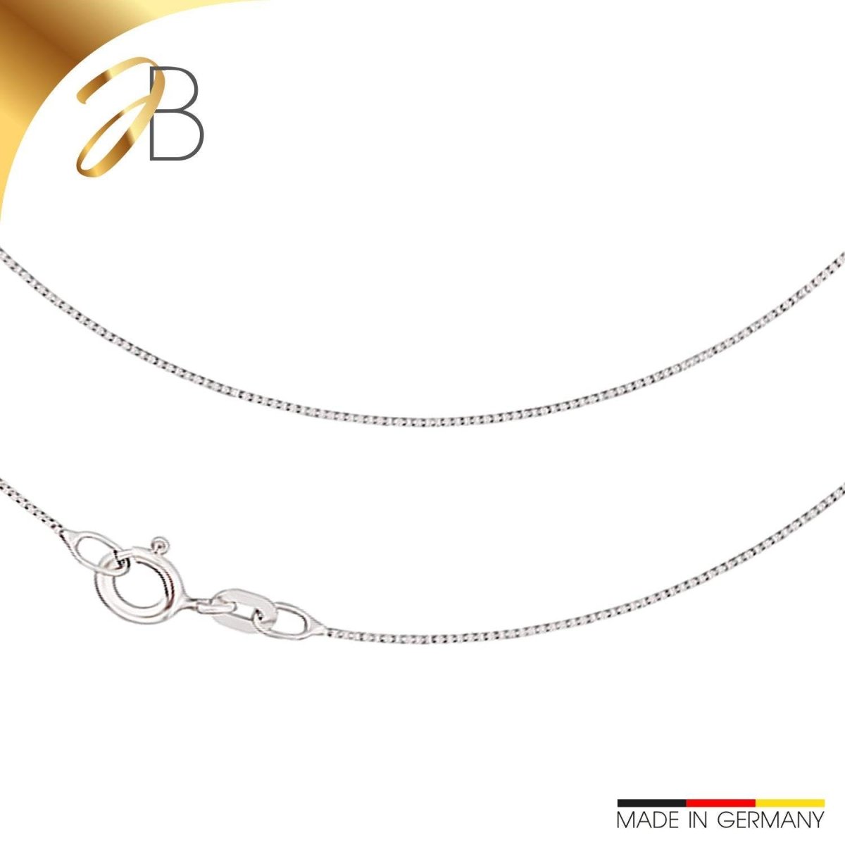JB Edle Collier Veneziakette 0,6 mm Weißgold 585 14 Kt