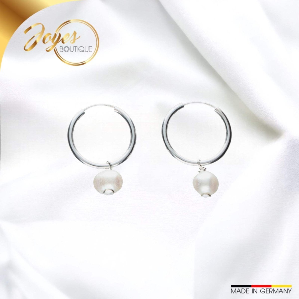 JB Edle Creole 925 Silber 2,0 mm Ohrschmuck Damen Herren