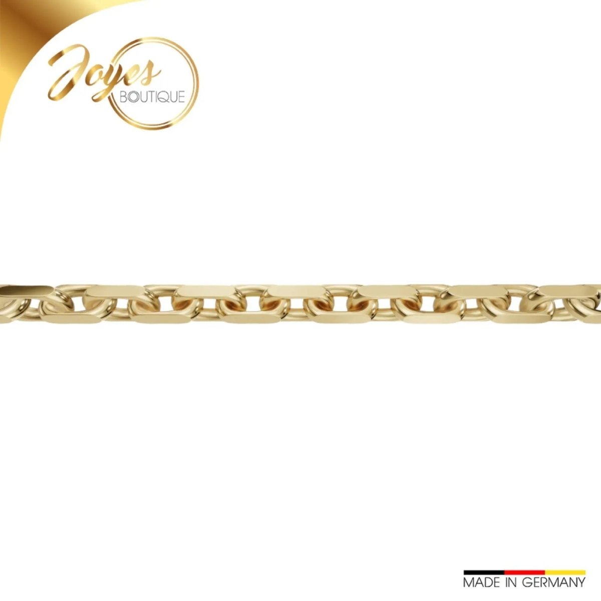 JB Edle Goldkette Ankerkette 585 - 14 K Gold 1,3 mm 42 cm