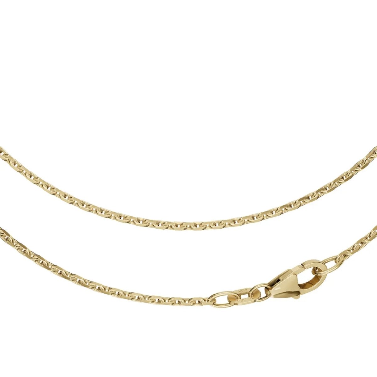JB Edle Goldkette Ankerkette 585 - 14 K Gold 1,7 mm 40 cm