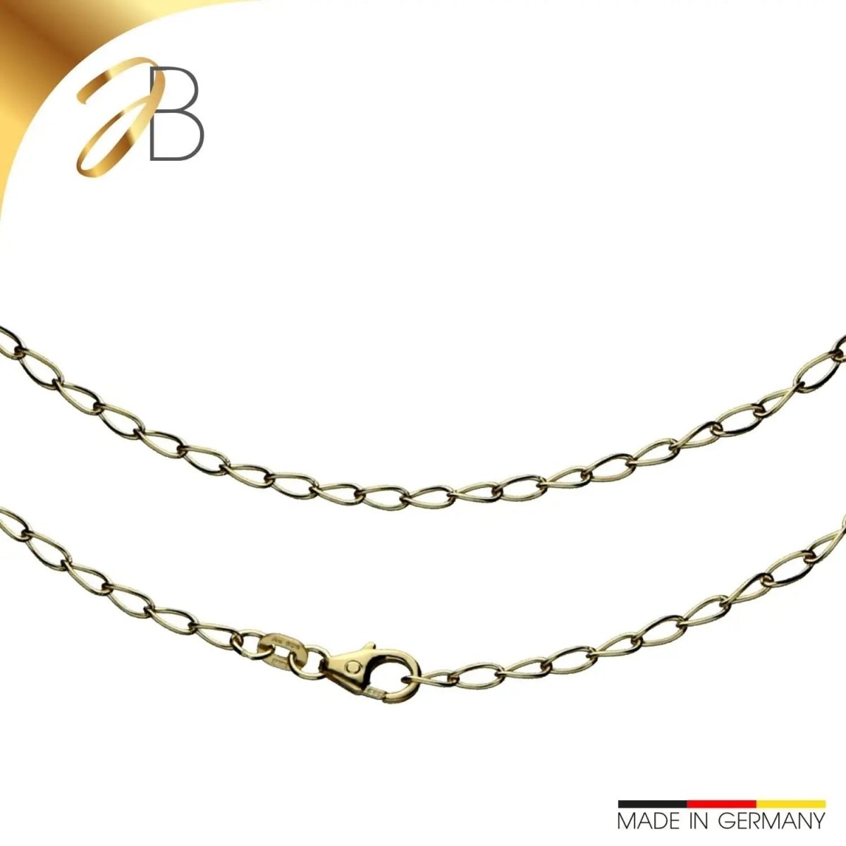 JB Edle Goldkette Ankerkette 585 - 14 K Gold 45 cm