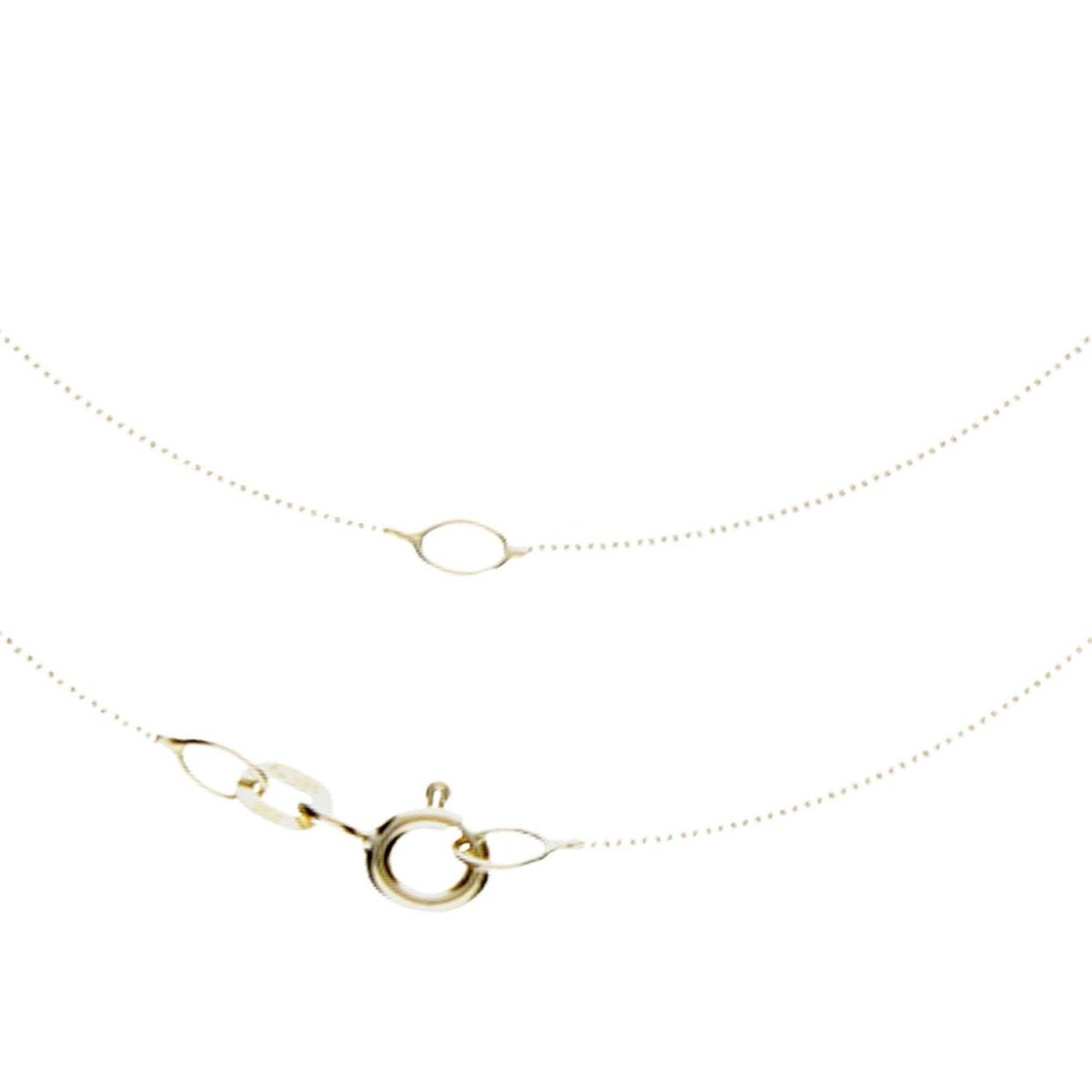 JB Edle Goldkette Ankerkette 585 14K Gold 0,8 mm Eleganz