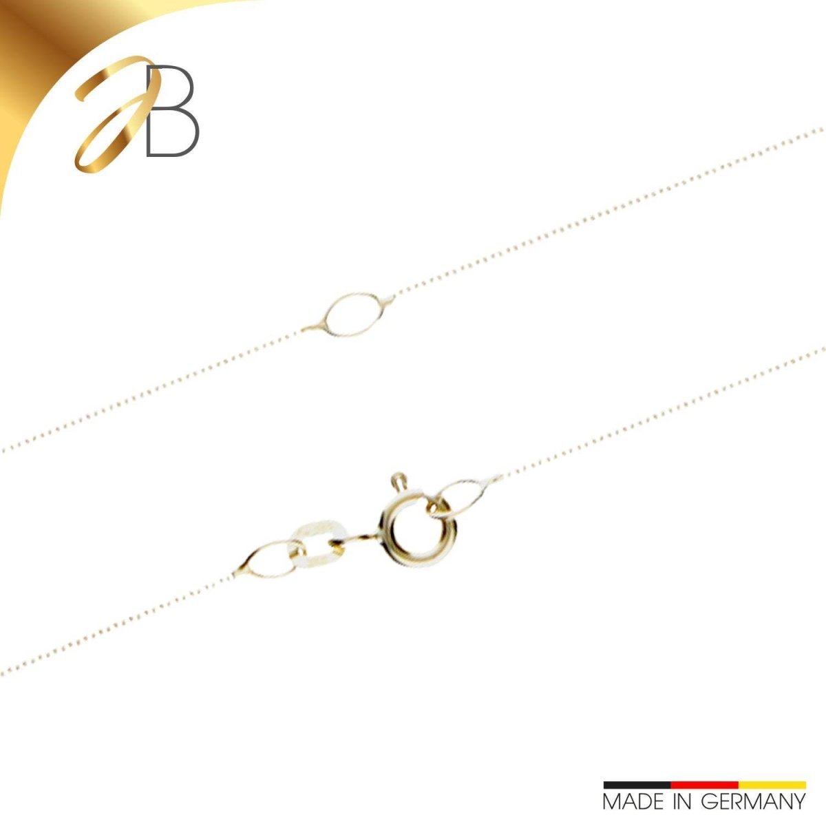 JB Edle Goldkette Ankerkette 585 14K Gold 0,8 mm Eleganz