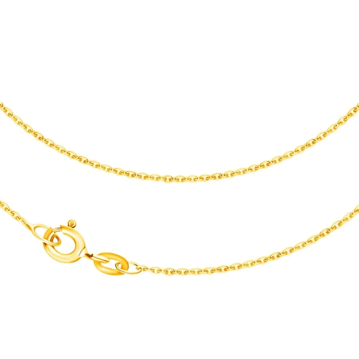 JB Edle Goldkette Ankerkette diamantiert 585 - 14 K Gold 45 cm