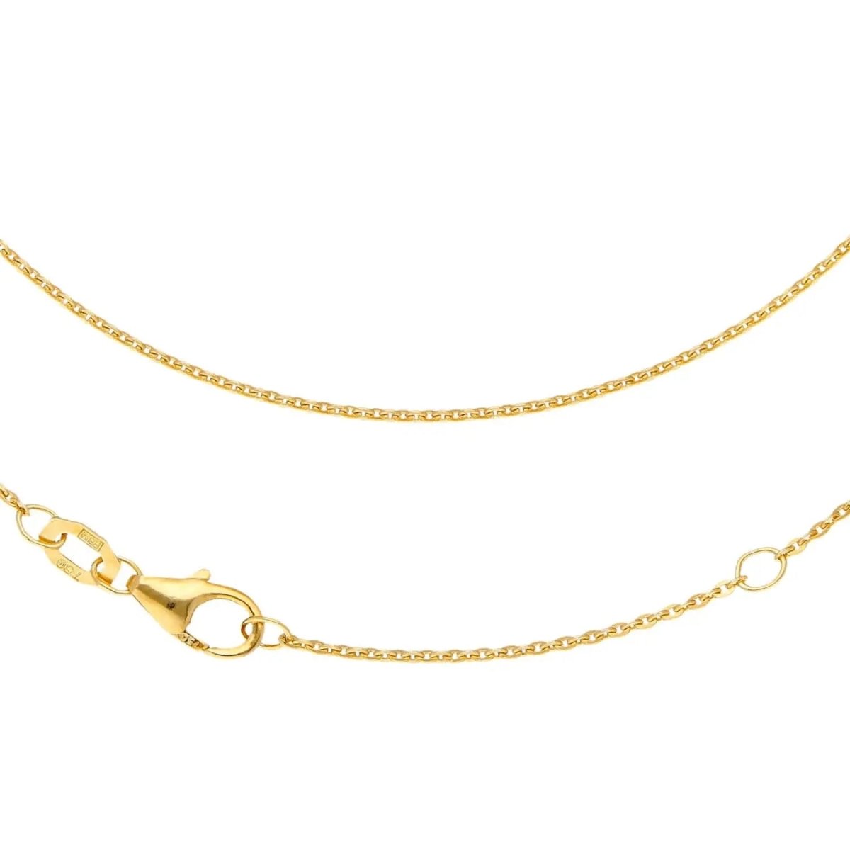 JB Edle Goldkette Ankerkette flach 585 - 14 K Gold 1,2 mm 45 cm