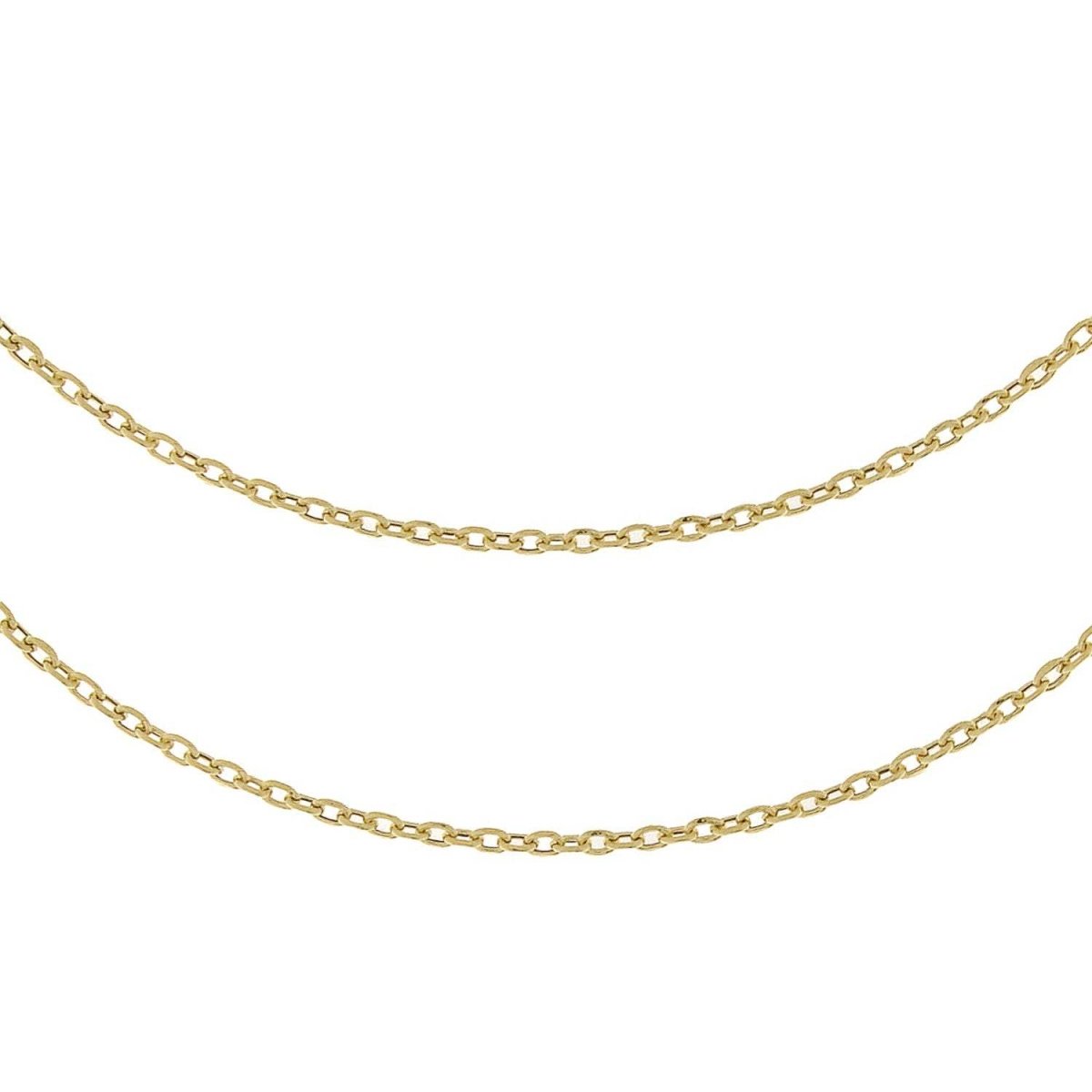 JB Edle Goldkette Ankerkette Hohl 585 14 K Gelbgold 45 cm