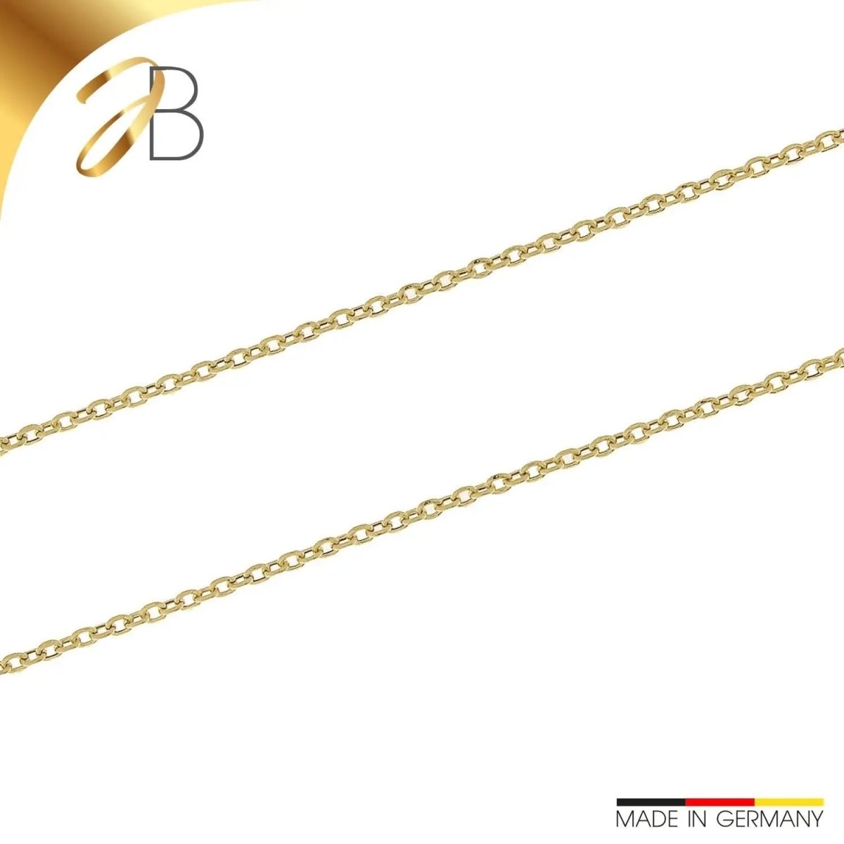 JB Edle Goldkette Ankerkette hohl 585 - 14 K Gold 45 cm