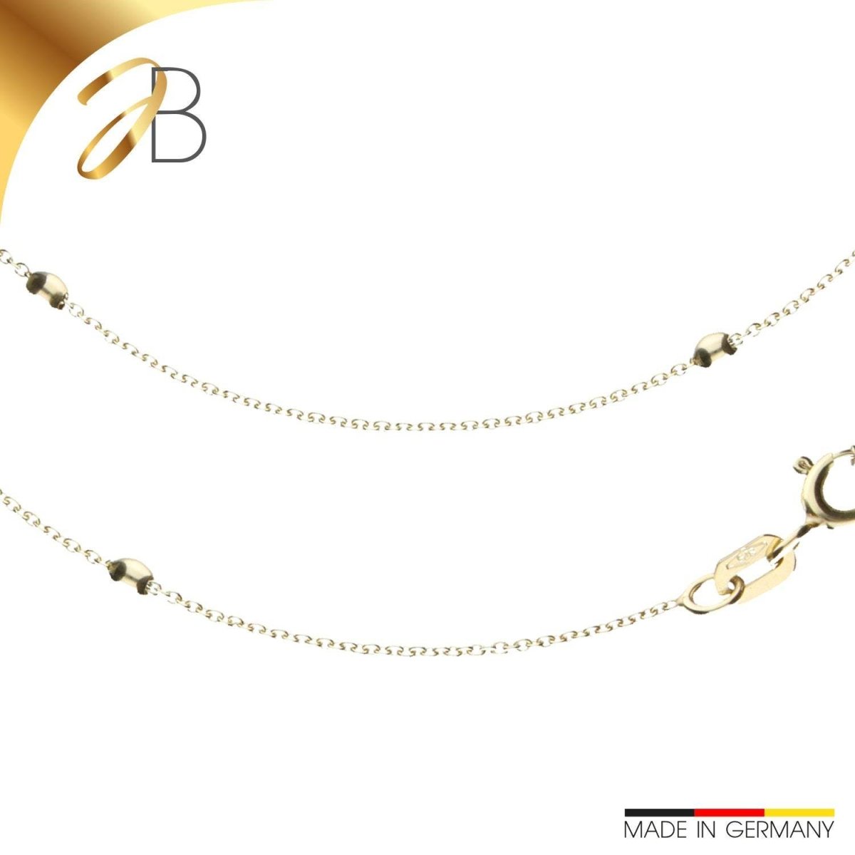 JB Edle Goldkette Ankerkette Rund 585 14 K Gelbgold