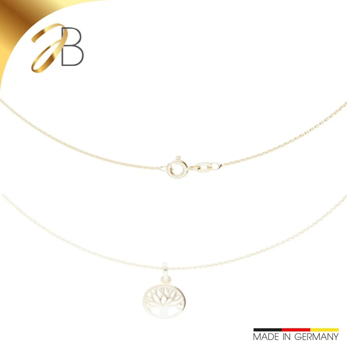 JB Edle Goldkette Ankerkette rund 585 - 14 K Gold 42 cm