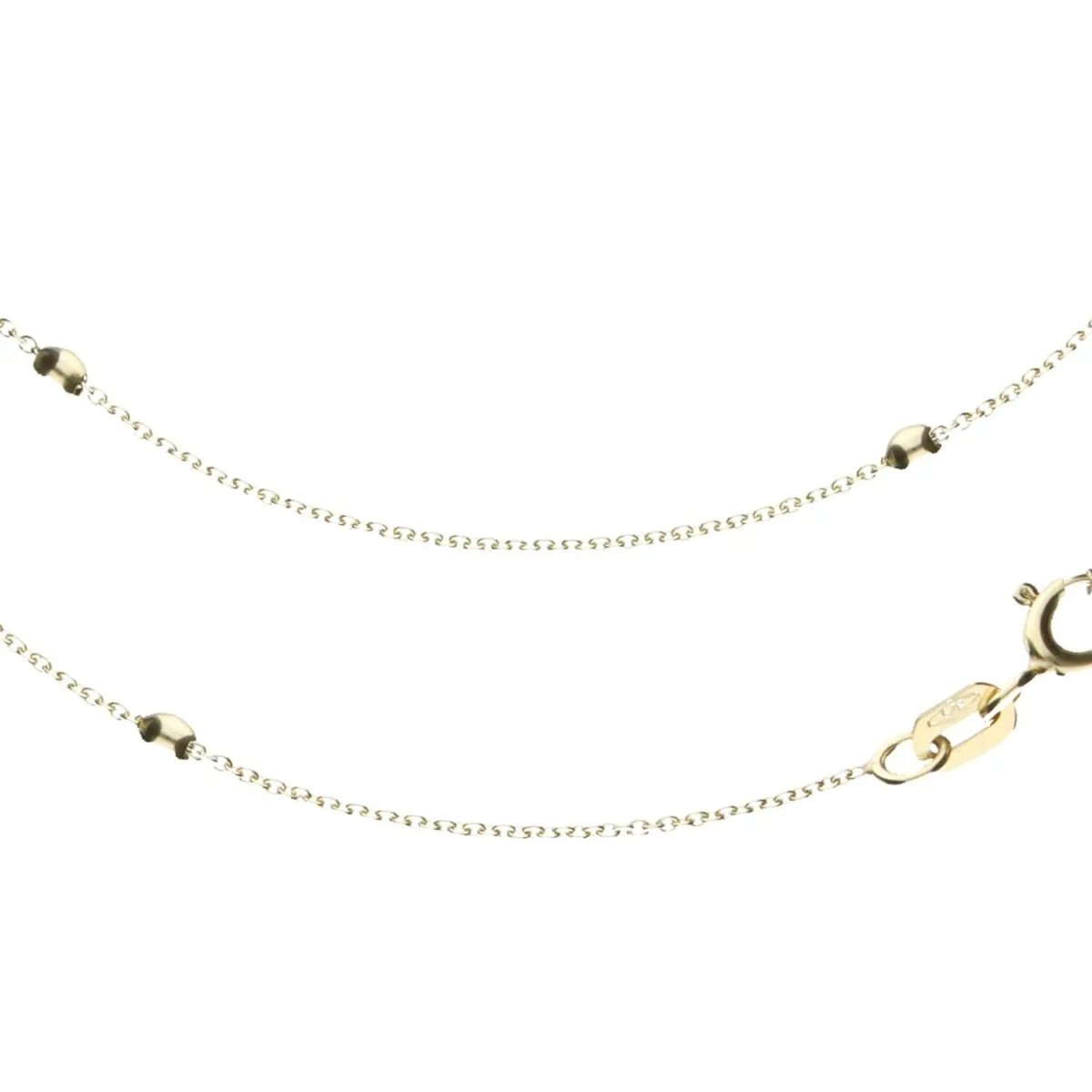 JB Edle Goldkette Ankerkette rund 585 - 14 K Gold 45,7 cm