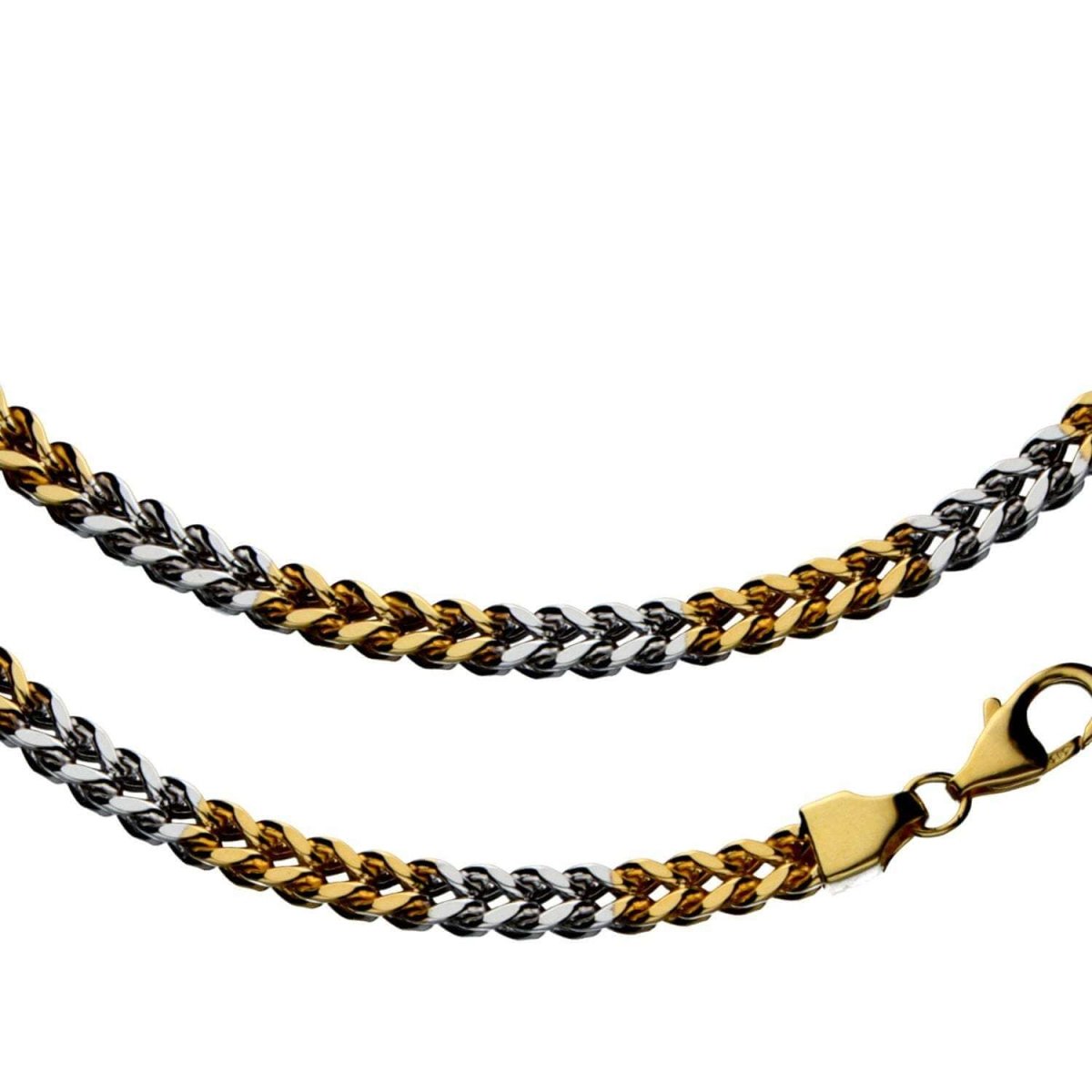JB Edle Goldkette Bingokette 585 14K Bicolor 5,1 mm G W
