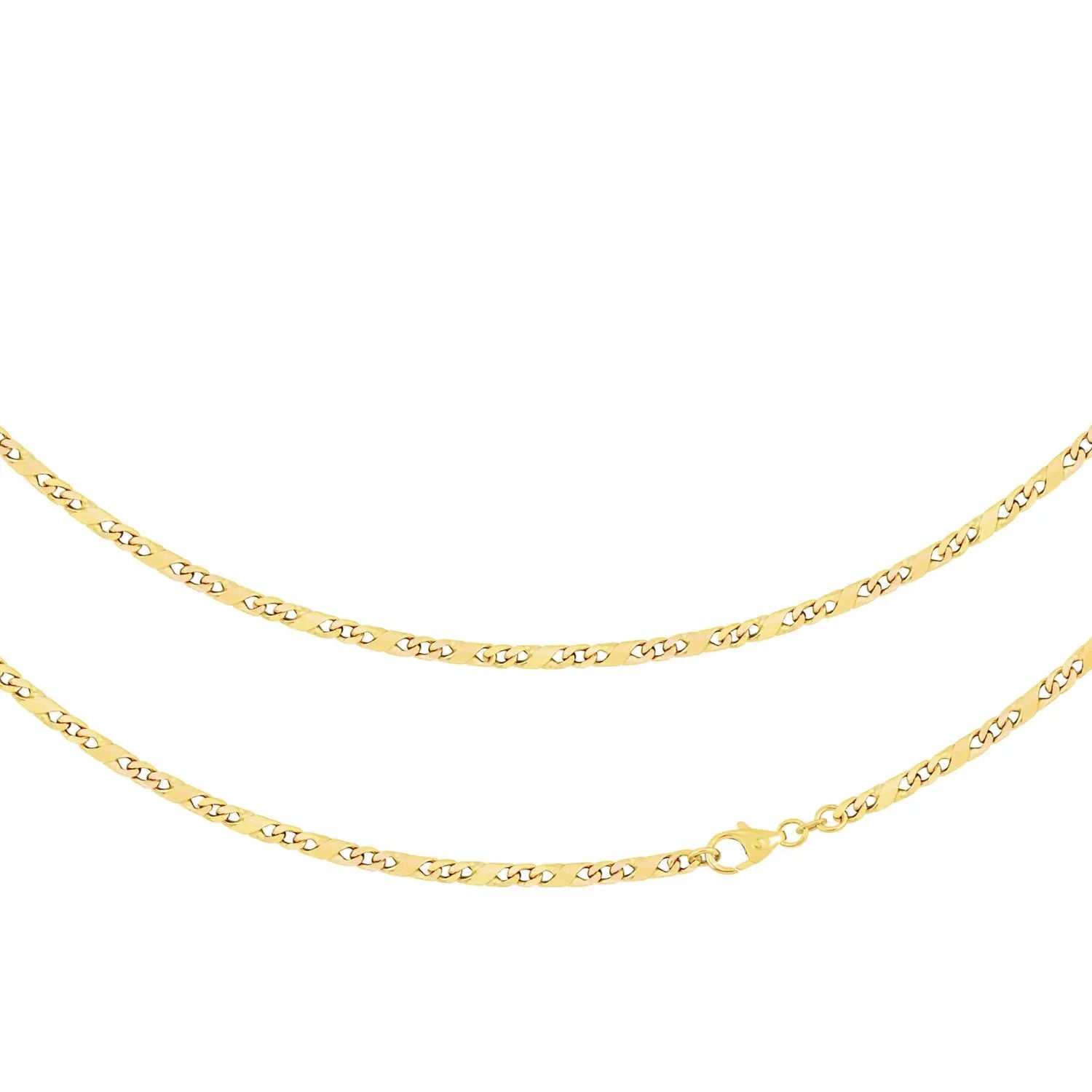 JB Edle Goldkette Dollarkette 585 - 14 K Gold 3,7 mm 45 - 60 cm