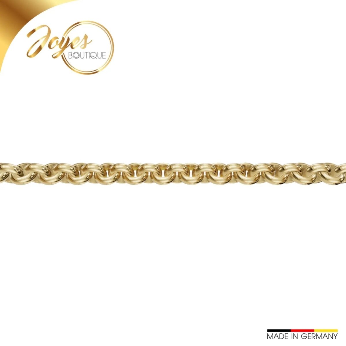 JB Edle Goldkette Erbskette 585 - 14 K Gold 1,5 mm 40 cm