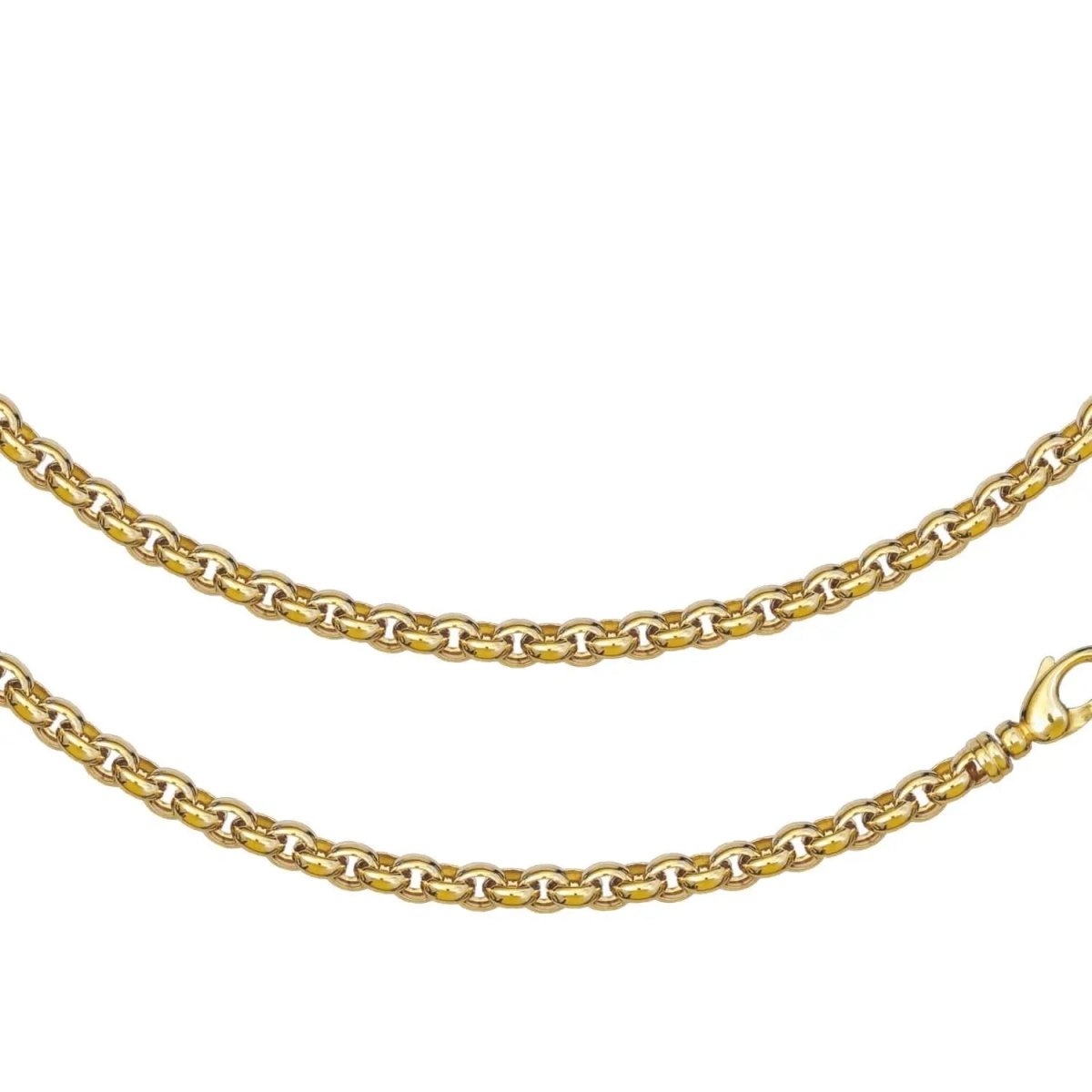 JB Edle Goldkette Erbskette 585 - 14 K Gold 9,4 mm 45 cm