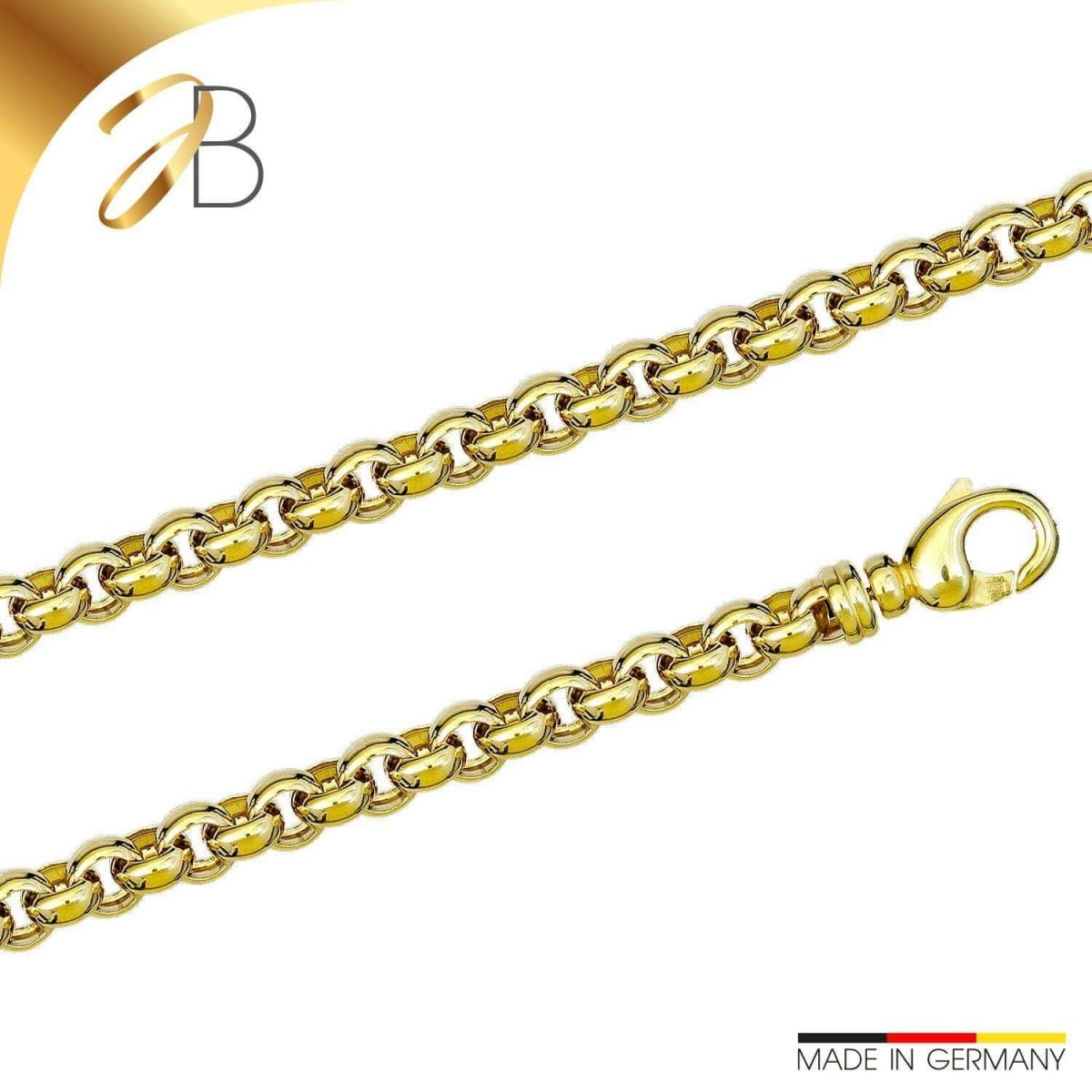 JB Edle Goldkette Erbskette 585 14 K Gold 9,4 mm 57 g