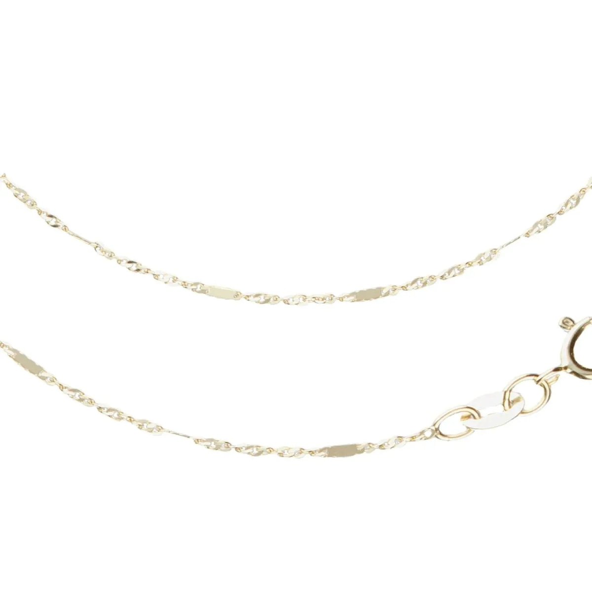 JB Edle Goldkette Fantasiekette 585 - 14 K Gold 42 cm