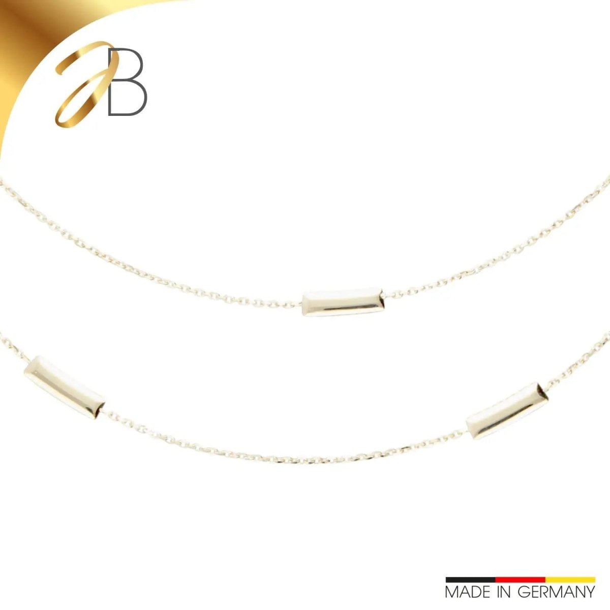 JB Edle Goldkette Fantasiekette 585 - 14 K Gold 45 cm