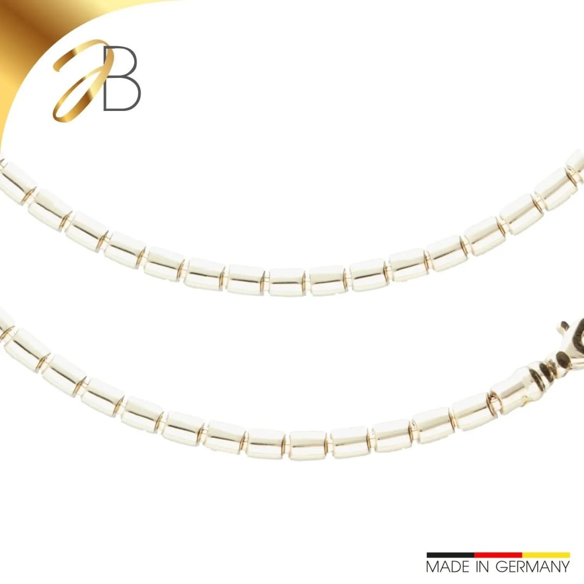 JB Edle Goldkette Fantasiekette 585 - 14 K Gold 45 cm