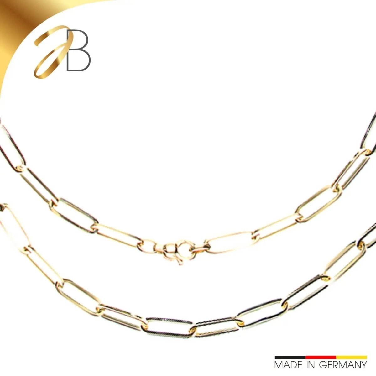 JB Edle Goldkette Fantasiekette 585 - 14 K Gold 5,3 mm 45 cm