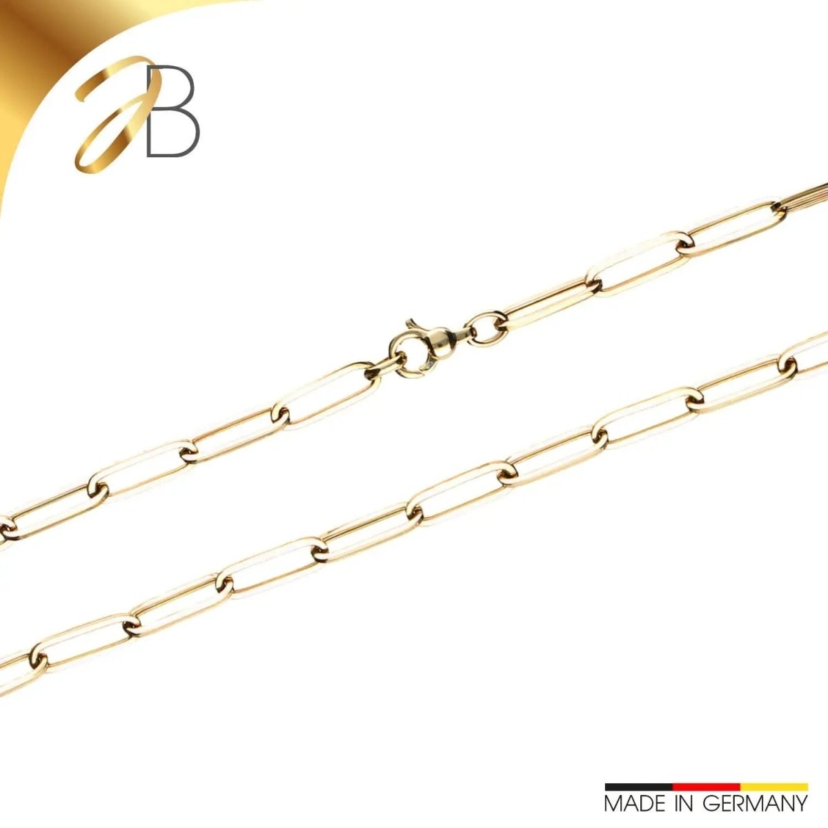 JB Edle Goldkette Fantasiekette 585 - 14 K Gold 5,3 mm 45 cm