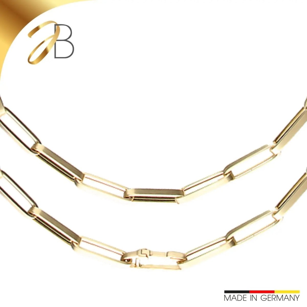 JB Edle Goldkette Fantasiekette 585 - 14 K Gold 6,0 mm 45 cm
