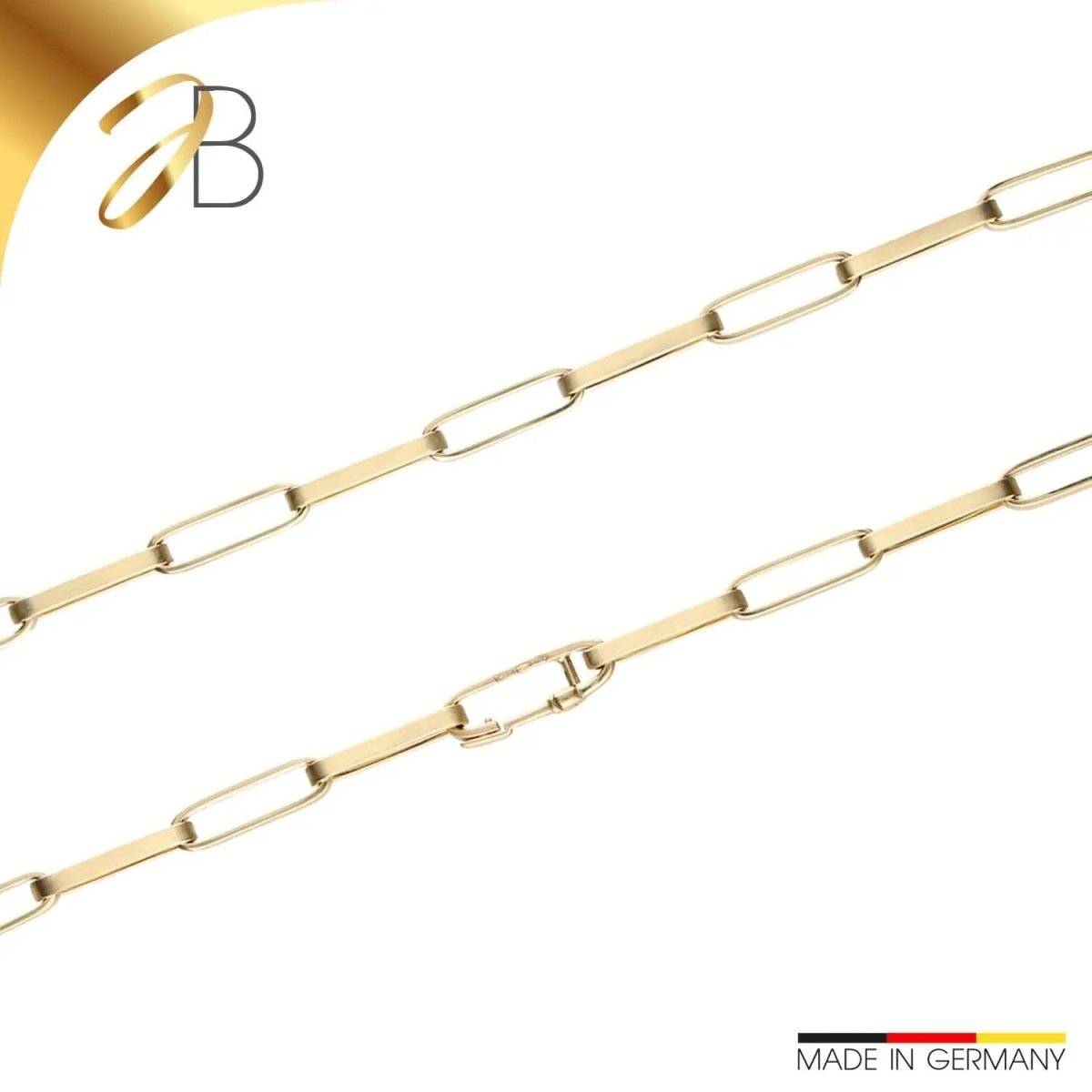 JB Edle Goldkette Fantasiekette 585 - 14 K Gold 6,0 mm 45 cm
