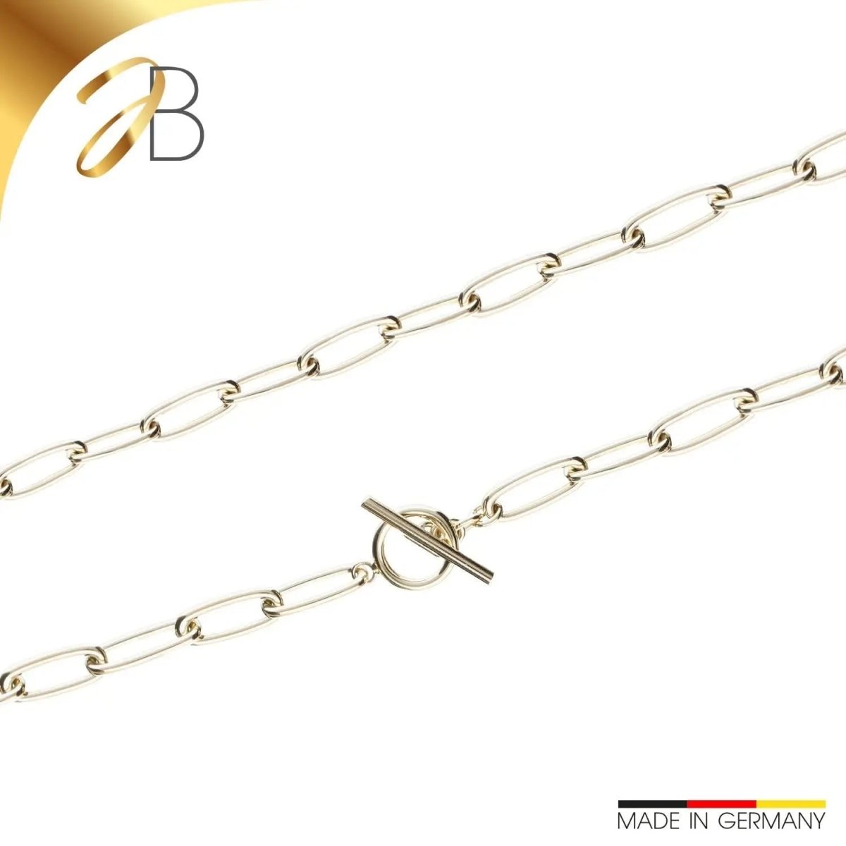 JB Edle Goldkette Fantasiekette 585 - 14 K Gold 7,4 mm 45 cm