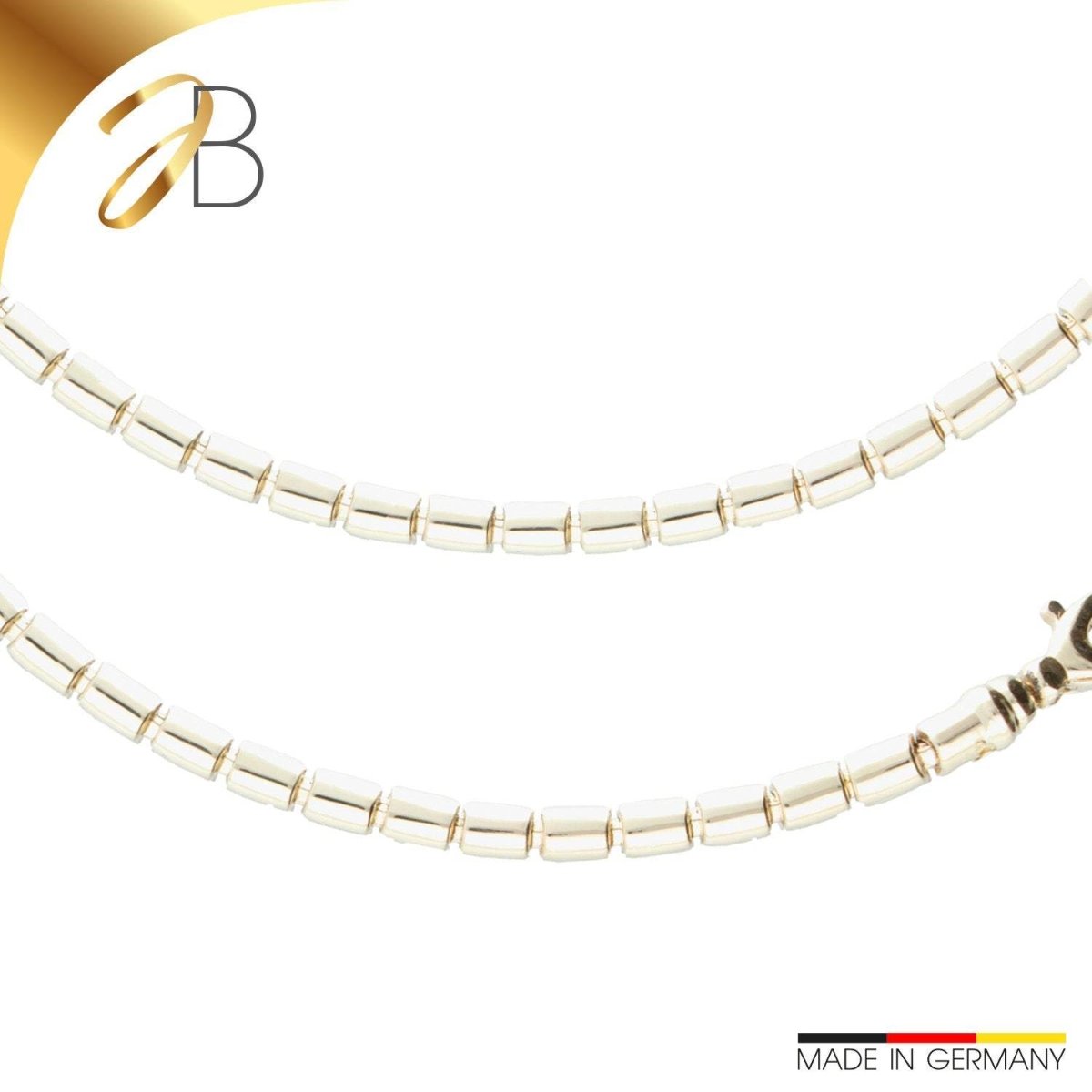 JB Edle Goldkette Fantasiekette 585 14K Gelbgold 45 cm