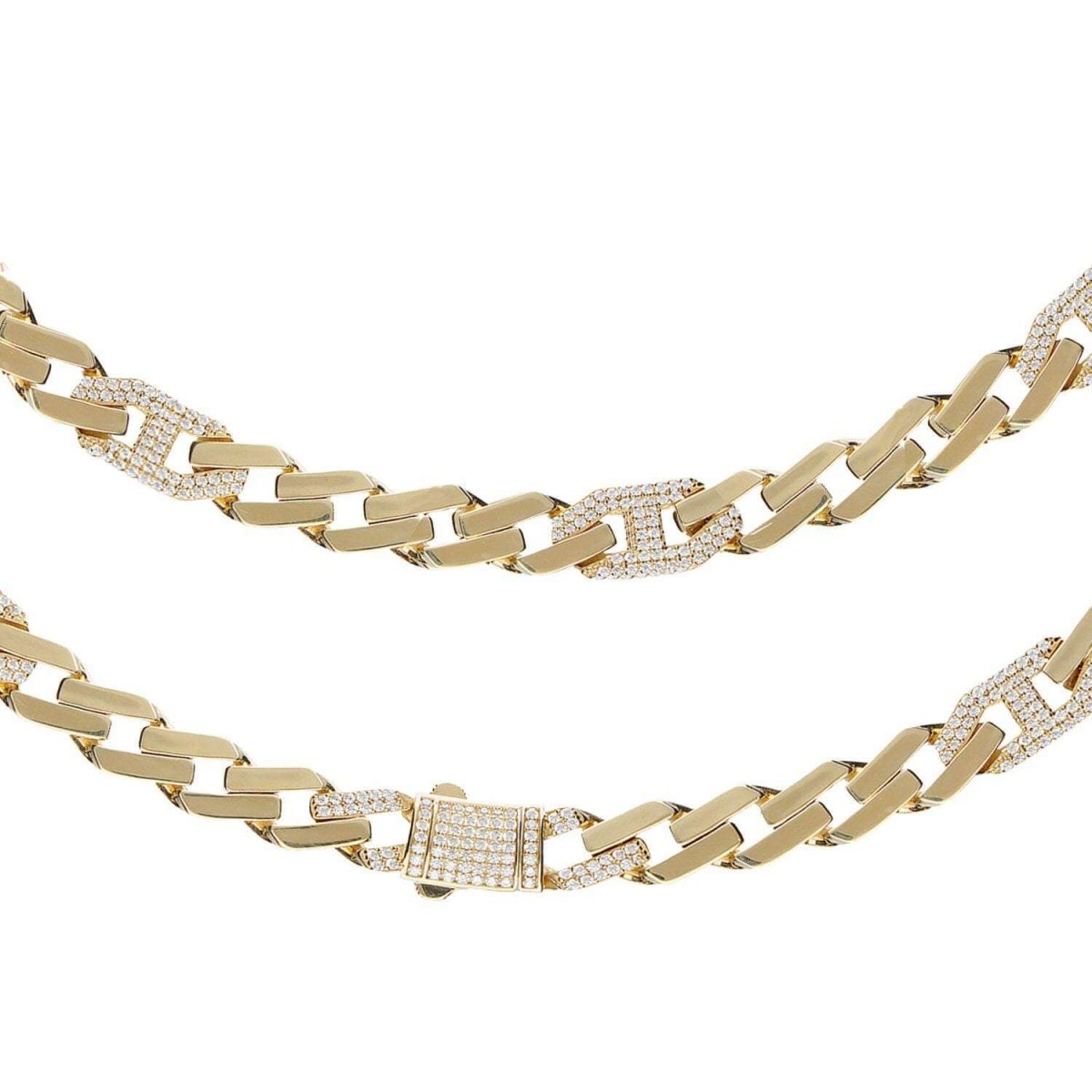 JB Edle Goldkette Fantasiekette 585 14K Gold 9,9 mm Eleganz