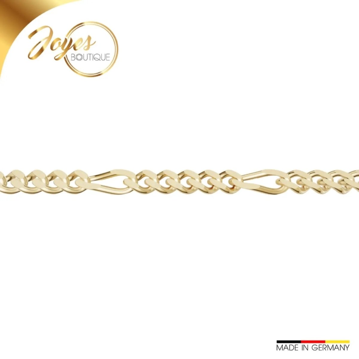 JB Edle Goldkette Figarokette 585 - 14 K Gold 1,9 mm 45 cm