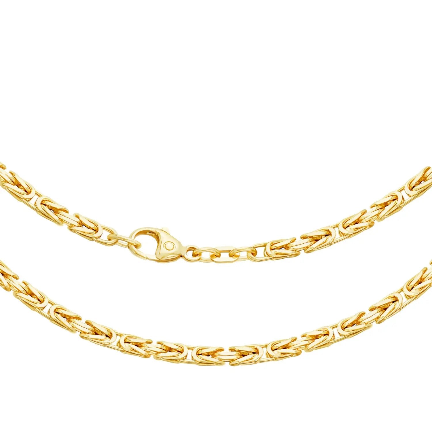 JB Edle Goldkette Königskette 585 - 14 K Gold 3,2 mm 45 cm