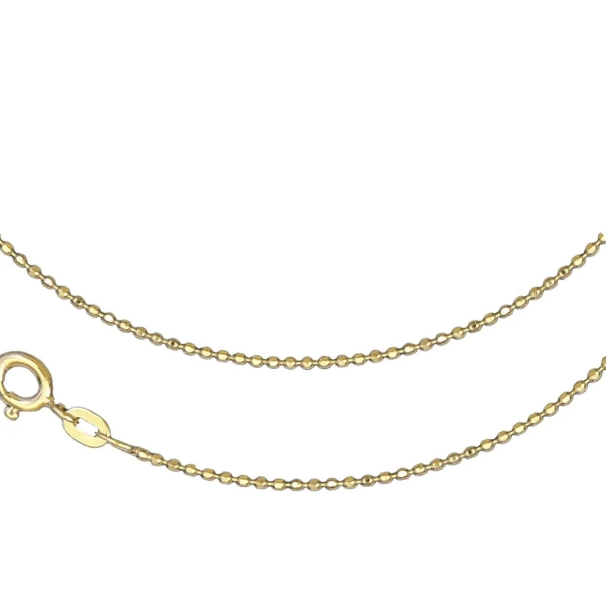 JB Edle Goldkette Kugelkette 585 - 14 K Gold 1,1 mm 45 cm