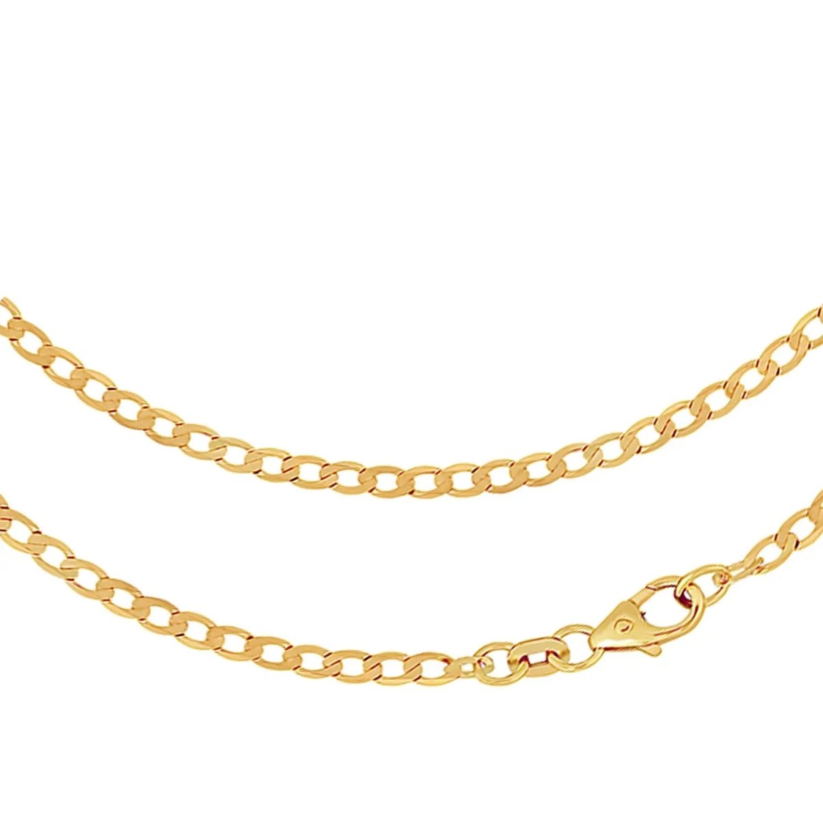 JB Edle Goldkette Panzerkette 585 - 14 K Gold 2,6 mm 45 cm