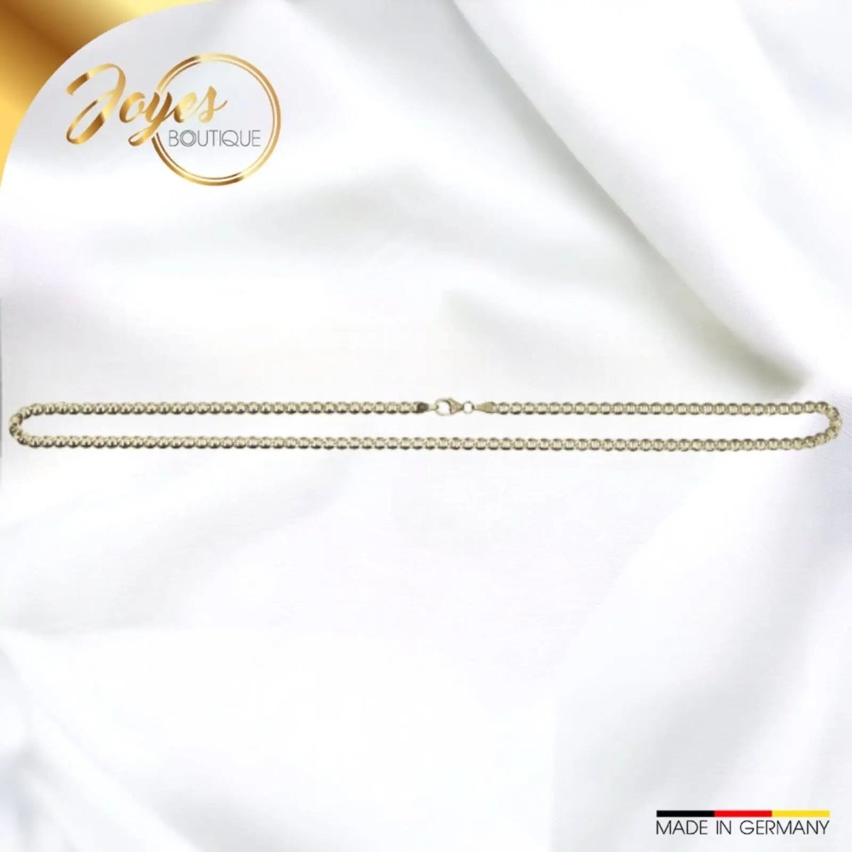 JB Edle Goldkette Panzerkette 585 - 14 K Gold 3,6 mm 45 cm