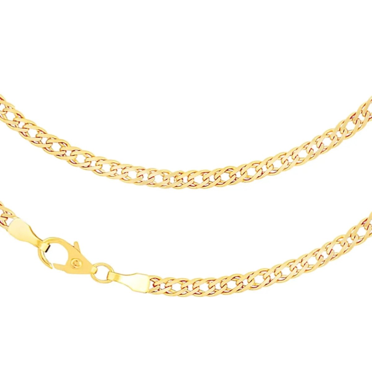 JB Edle Goldkette Panzerkette 585 - 14 K Gold 3,9 mm 45 cm
