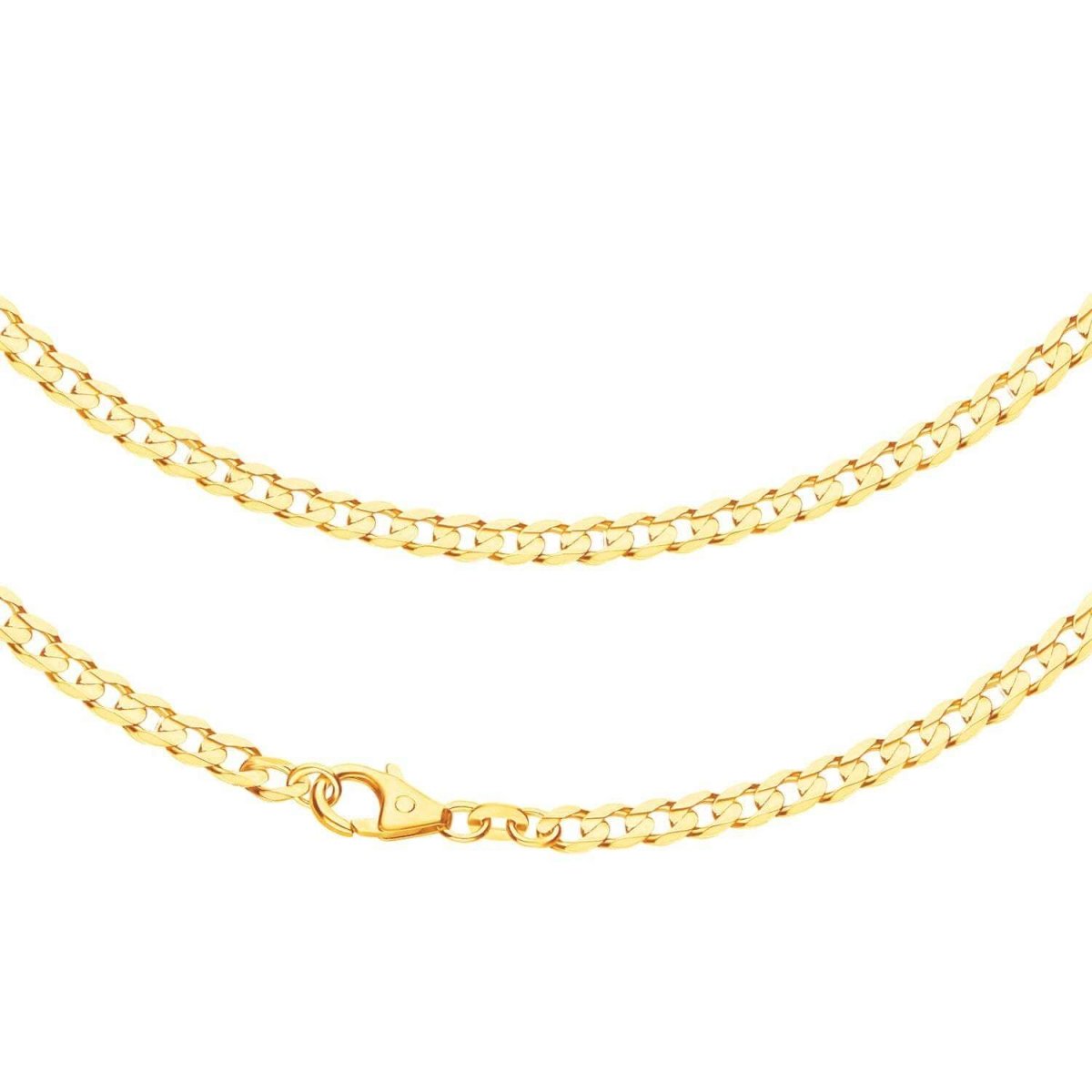 JB Edle Goldkette Panzerkette 585 14 K Gold 3,9 mm Made in Germany