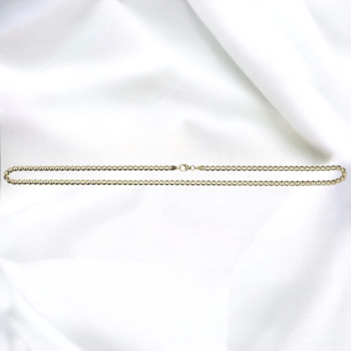 JB Edle Goldkette Panzerkette 585 14K Gold 3,6 mm 45 cm