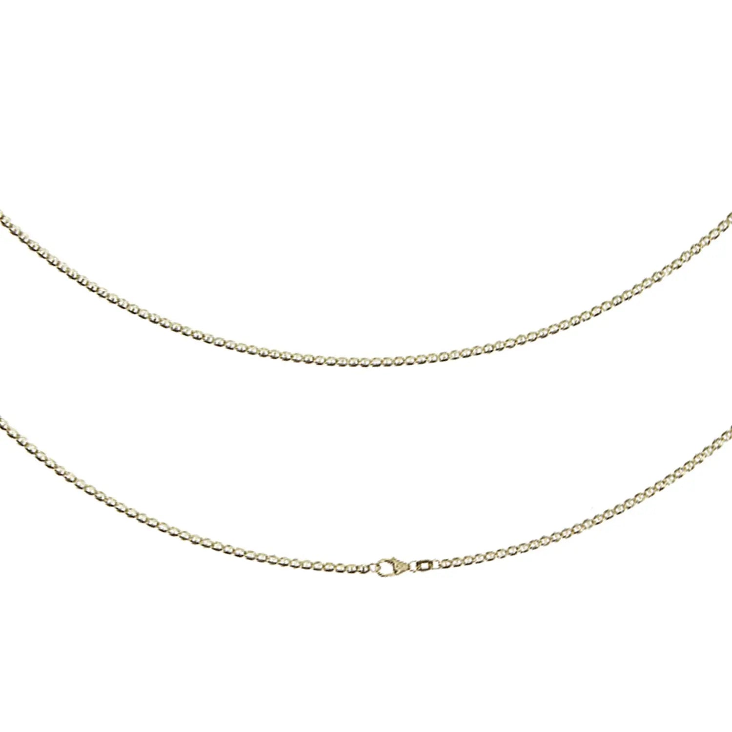 JB Edle Goldkette Panzerstegkette 585 - 14 K Gold 2,6 mm 45 cm