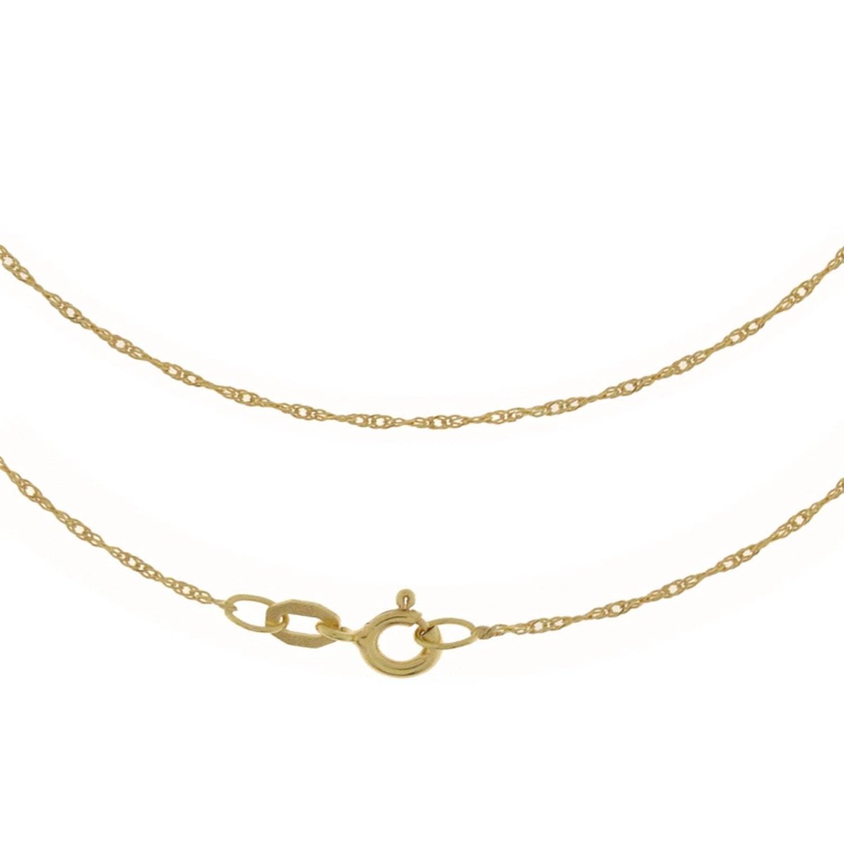 JB Edle Goldkette Singapurkette 585 14 Kt Gelbgold 45 cm