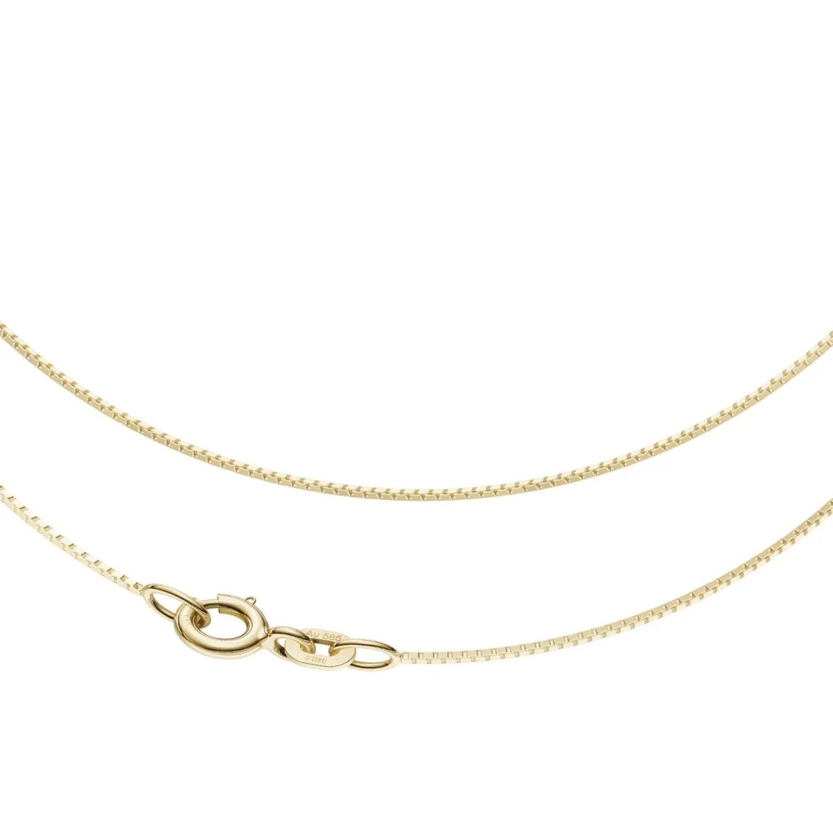 JB Edle Goldkette Veneziakette 585 - 14 K Gold 0,7 mm 45 cm