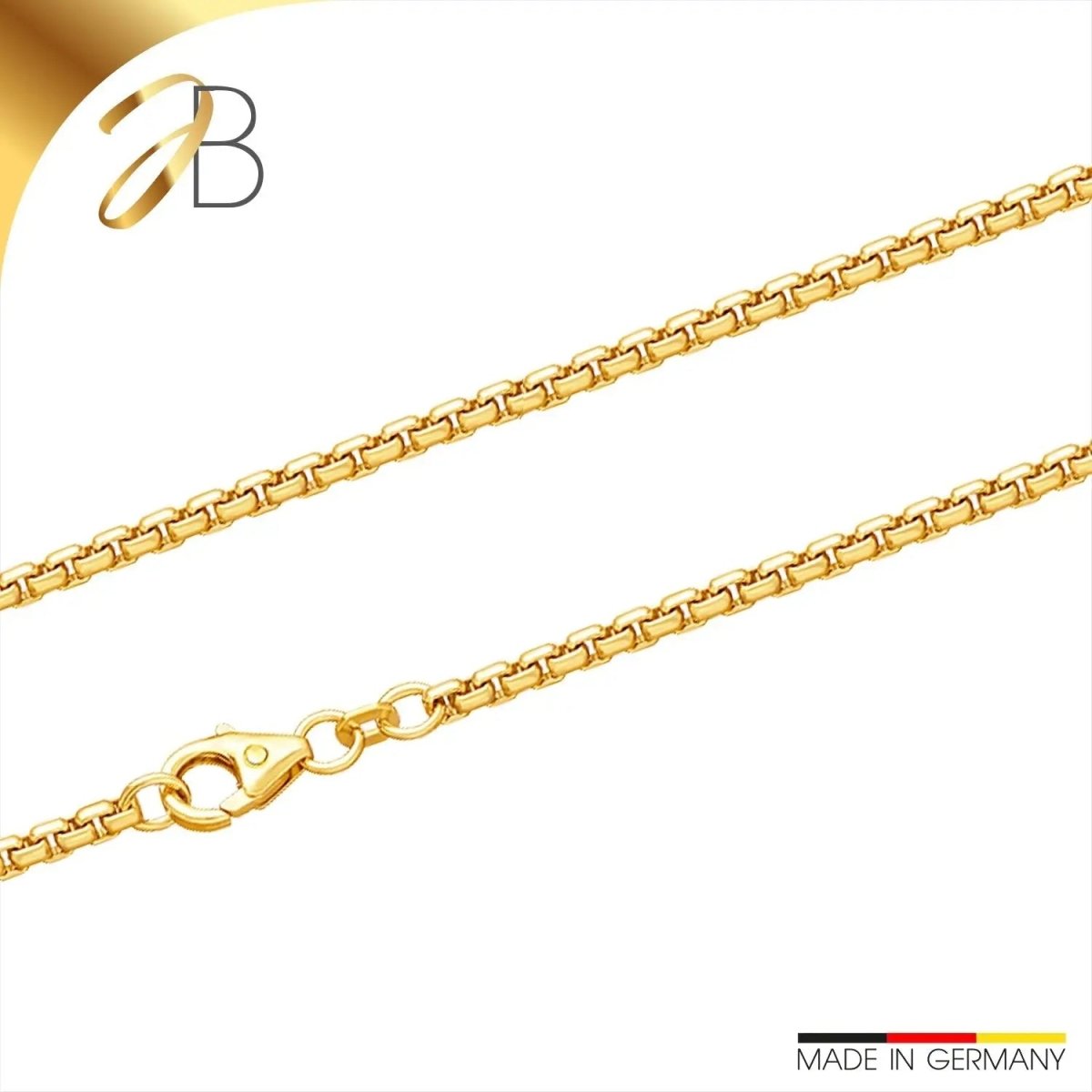 JB Edle Goldkette Veneziakette 585 - 14 K Gold 2,7 mm 45 cm